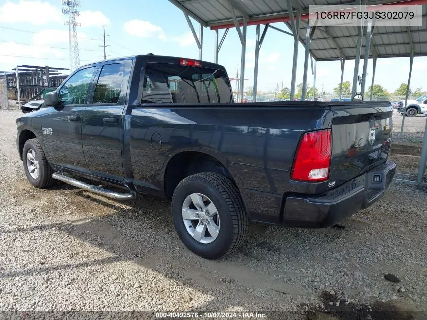 2018 Ram 1500 Express 4X4 6'4 Box VIN: 1C6RR7FG3JS302079 Lot: 40492576