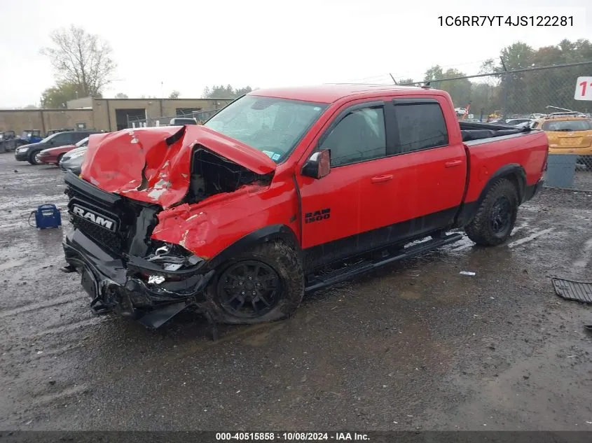 2018 Ram 1500 Rebel VIN: 1C6RR7YT4JS122281 Lot: 40515858