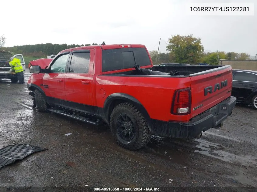 2018 Ram 1500 Rebel VIN: 1C6RR7YT4JS122281 Lot: 40515858