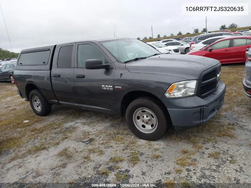 2018 Ram 1500 St VIN: 1C6RR7FT2JS320635 Lot: 40518686