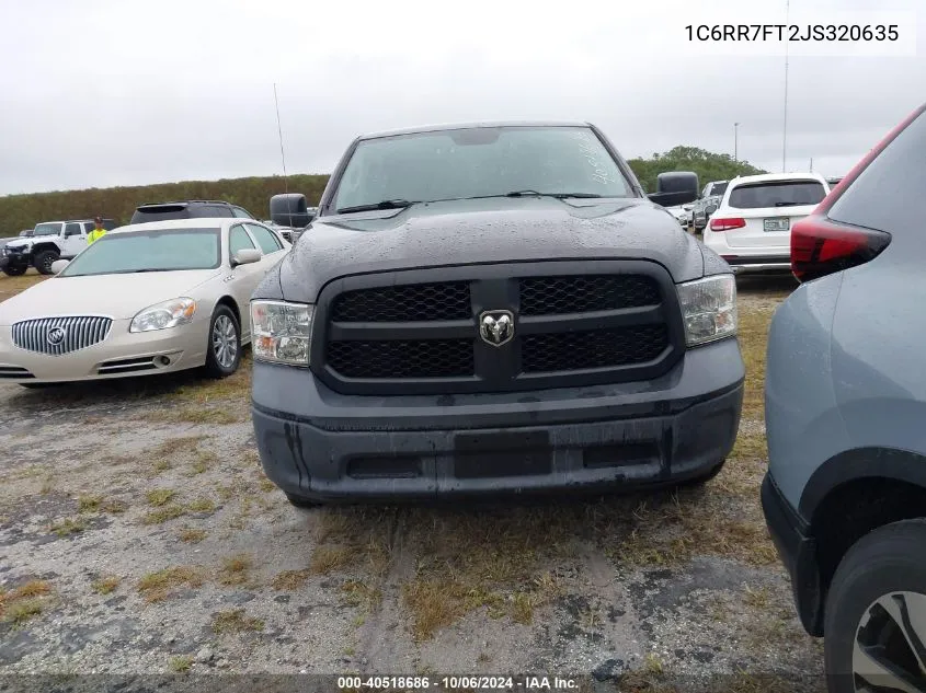 2018 Ram 1500 St VIN: 1C6RR7FT2JS320635 Lot: 40518686