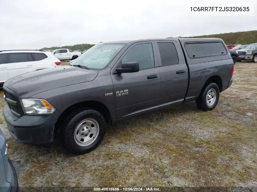 2018 Ram 1500 St VIN: 1C6RR7FT2JS320635 Lot: 40518686