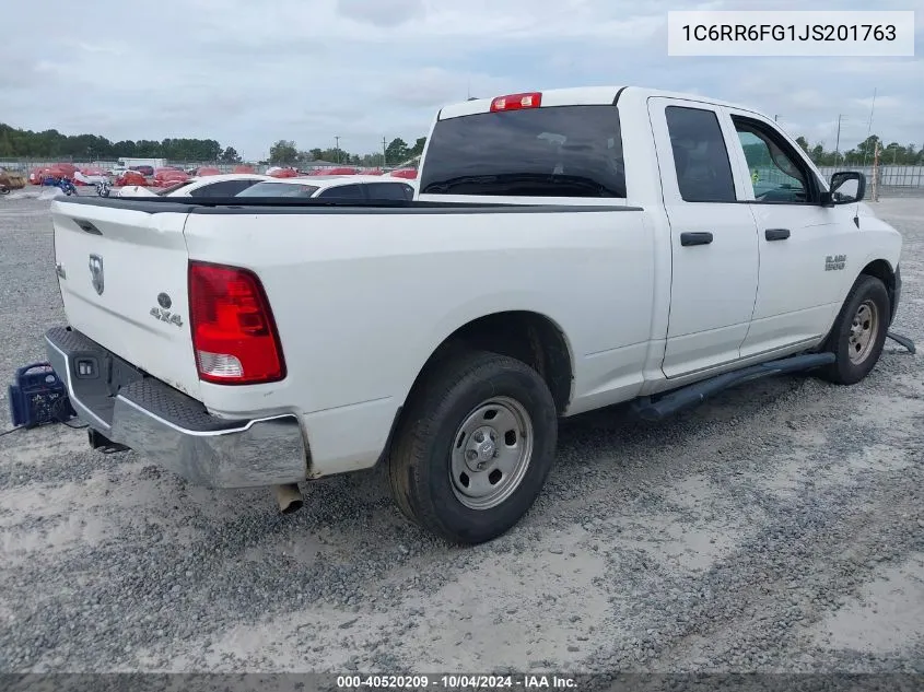 1C6RR6FG1JS201763 2018 Ram 1500 Tradesman Quad Cab 4X2 6'4 Box