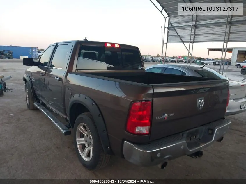 2018 Ram 1500 Lone Star Silver 4X2 5'7 Box VIN: 1C6RR6LT0JS127317 Lot: 40520343