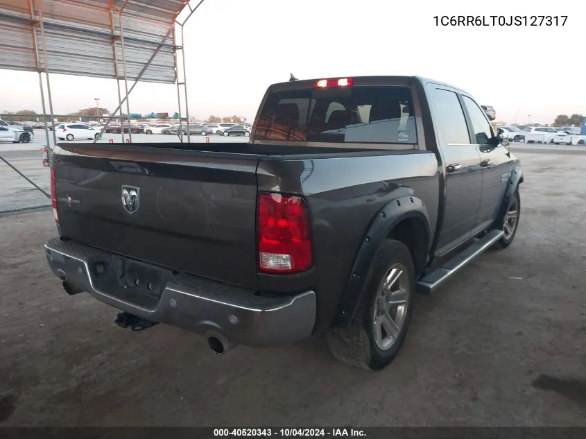 2018 Ram 1500 Lone Star Silver 4X2 5'7 Box VIN: 1C6RR6LT0JS127317 Lot: 40520343