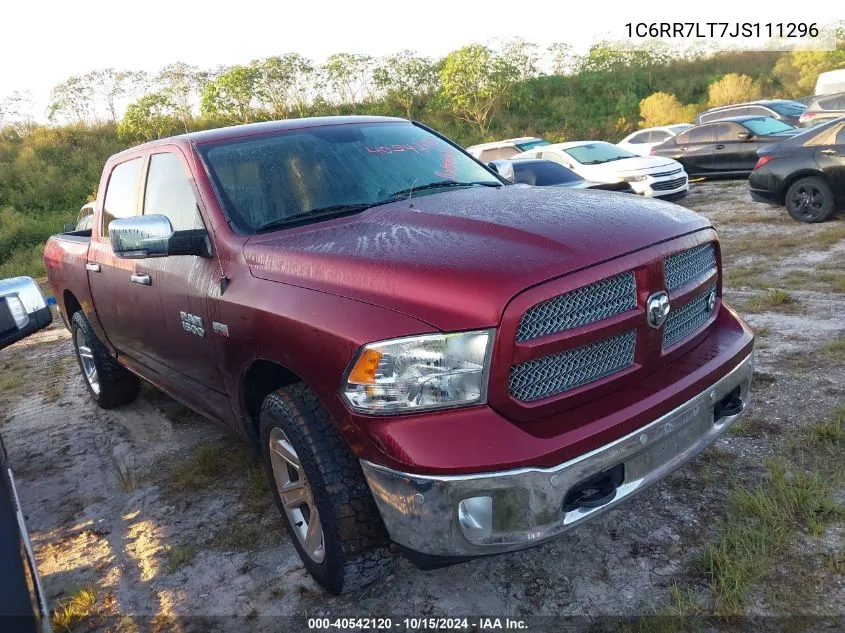 2018 Ram 1500 Lone Star Silver 4X4 5'7 Box VIN: 1C6RR7LT7JS111296 Lot: 40542120