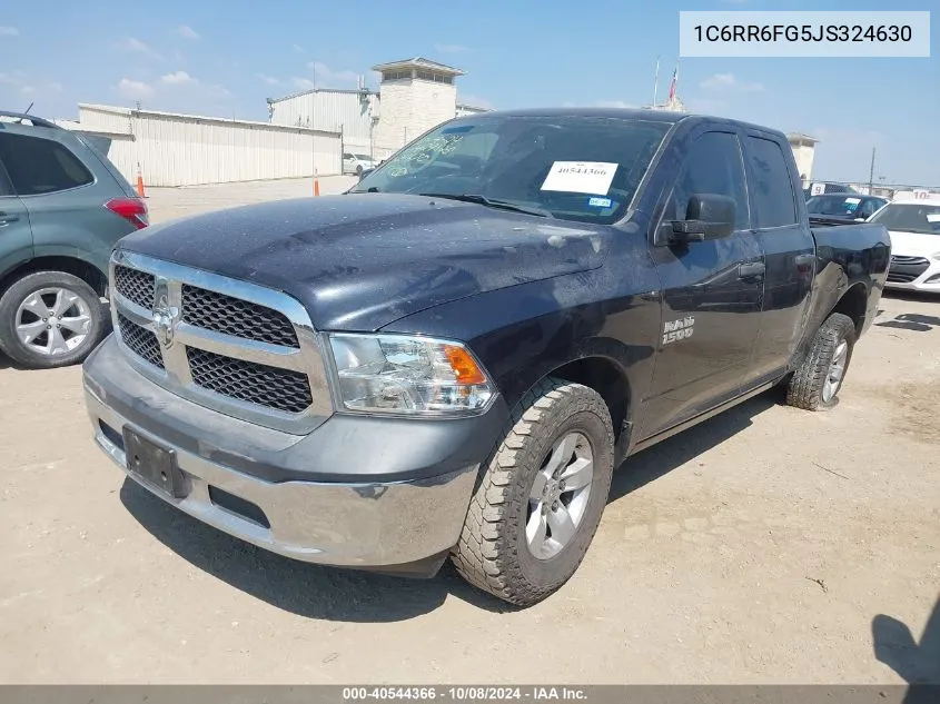 2018 Ram 1500 Tradesman 4X2 6'4 Box VIN: 1C6RR6FG5JS324630 Lot: 40544366