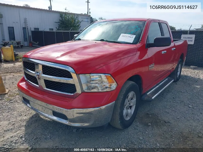 2018 Ram 1500 Slt Quad Cab 4X2 6'4 Box VIN: 1C6RR6GG9JS114627 Lot: 40557163