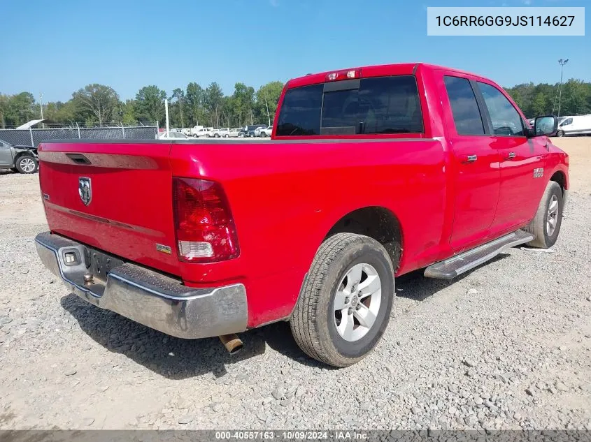 2018 Ram 1500 Slt Quad Cab 4X2 6'4 Box VIN: 1C6RR6GG9JS114627 Lot: 40557163