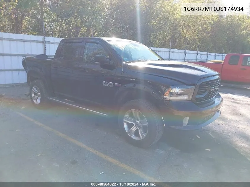 2018 Ram 1500 Sport VIN: 1C6RR7MT0JS174934 Lot: 40564822