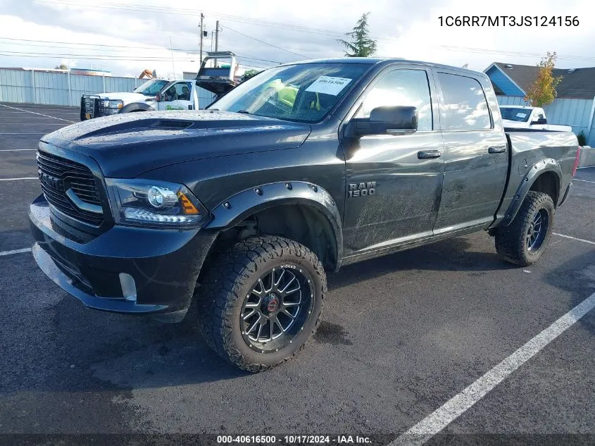 2018 Ram 1500 Sport VIN: 1C6RR7MT3JS124156 Lot: 40616500