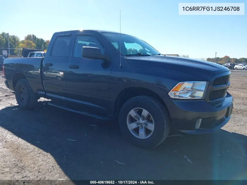 2018 Ram 1500 Express 4X4 6'4 Box VIN: 1C6RR7FG1JS246708 Lot: 40619652