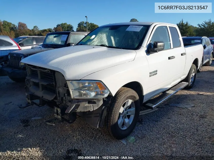 2018 Ram 1500 Tradesman 4X4 6'4 Box VIN: 1C6RR7FG3JS213547 Lot: 40636614