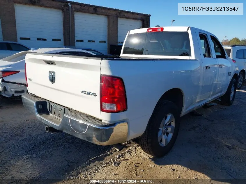 2018 Ram 1500 Tradesman 4X4 6'4 Box VIN: 1C6RR7FG3JS213547 Lot: 40636614