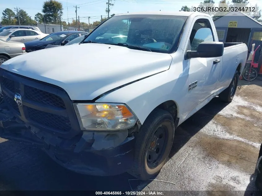 2018 Ram 1500 Tradesman 4X2 8' Box VIN: 3C6JR6DG2JG244712 Lot: 40645865