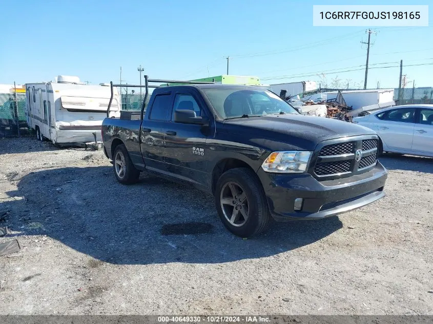 2018 Ram 1500 St VIN: 1C6RR7FG0JS198165 Lot: 40649330