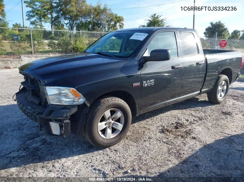 2018 Ram 1500 St VIN: 1C6RR6FT0JS334236 Lot: 40653471