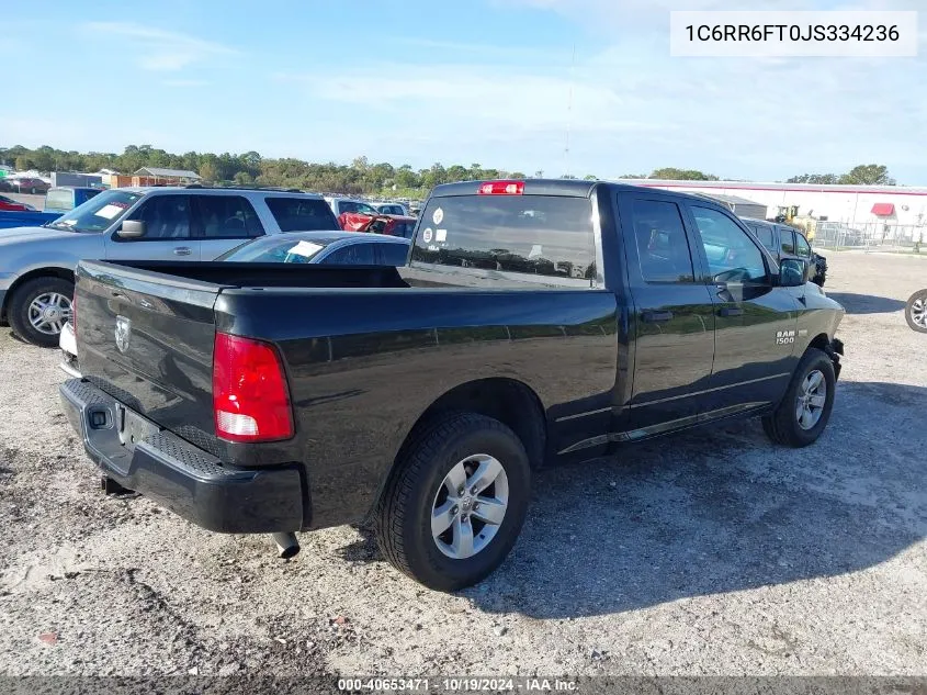 2018 Ram 1500 St VIN: 1C6RR6FT0JS334236 Lot: 40653471