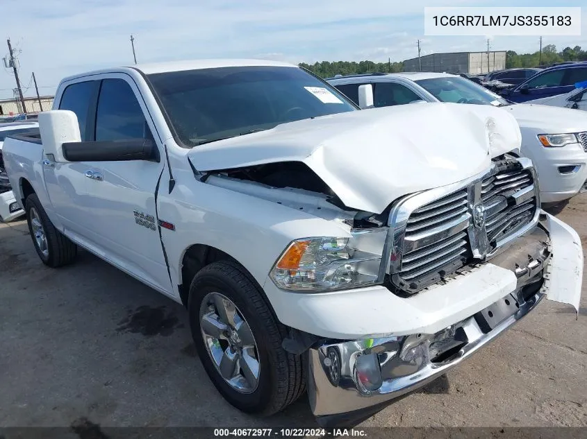 1C6RR7LM7JS355183 2018 Ram 1500 Big Horn 4X4 5'7 Box