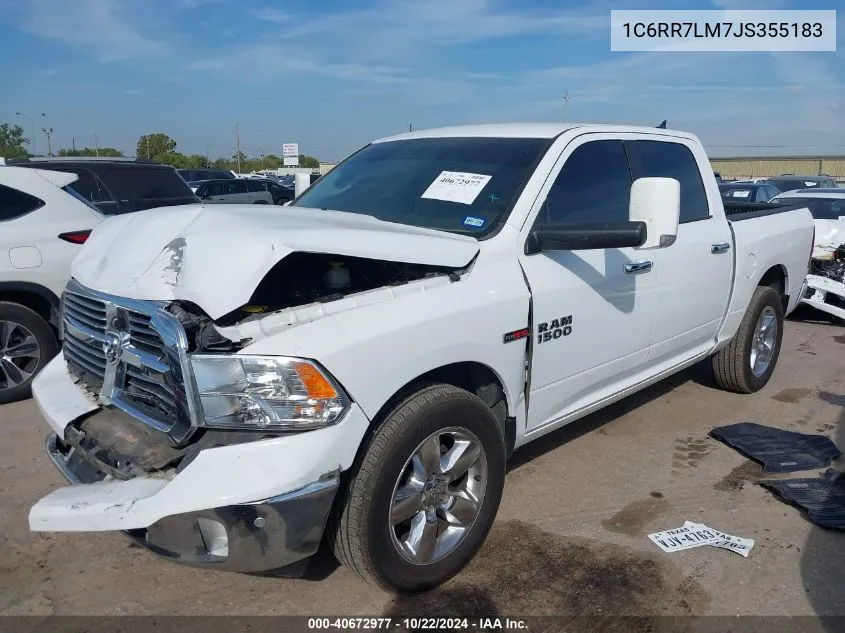 1C6RR7LM7JS355183 2018 Ram 1500 Big Horn 4X4 5'7 Box