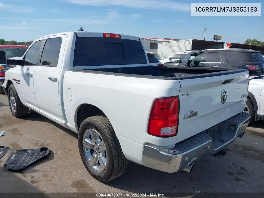 2018 Ram 1500 Big Horn 4X4 5'7 Box VIN: 1C6RR7LM7JS355183 Lot: 40672977