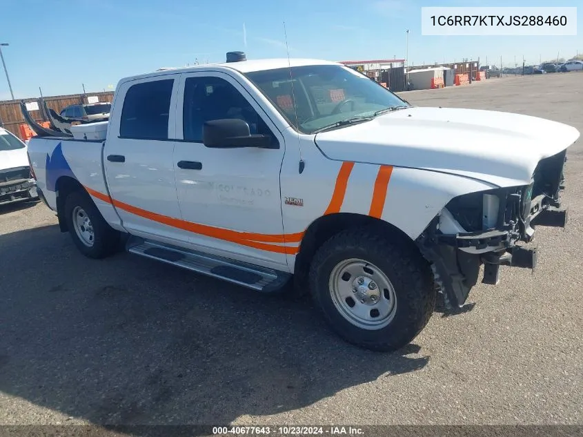 2018 Ram 1500 Tradesman 4X4 5'7 Box VIN: 1C6RR7KTXJS288460 Lot: 40677643