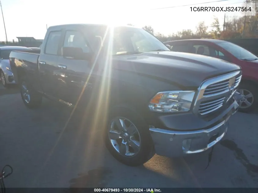 2018 Ram 1500 Big Horn 4X4 6'4 Box VIN: 1C6RR7GGXJS247564 Lot: 40679493