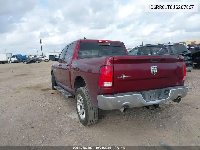 2018 Ram 1500 Slt VIN: 1C6RR6LT8JS207867 Lot: 40683697