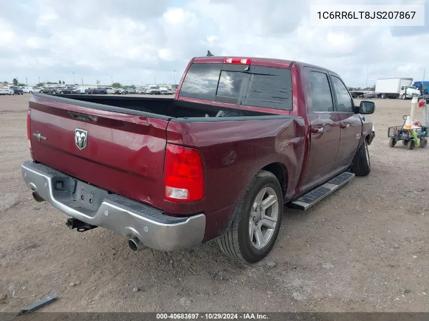 2018 Ram 1500 Slt VIN: 1C6RR6LT8JS207867 Lot: 40683697