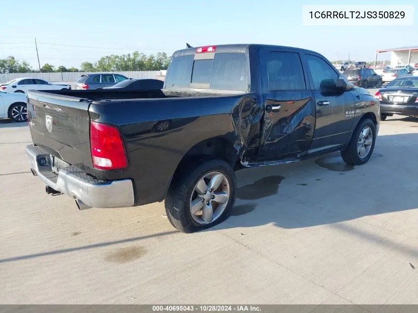 2018 Ram 1500 Slt VIN: 1C6RR6LT2JS350829 Lot: 40695043