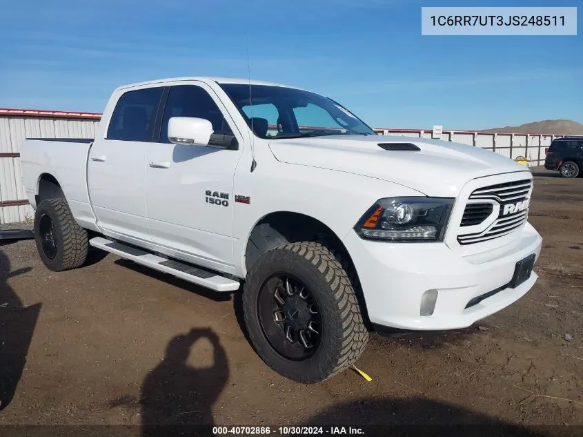 2018 Ram 1500 Sport VIN: 1C6RR7UT3JS248511 Lot: 40702886