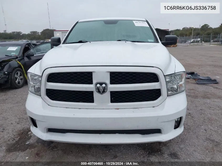 2018 Ram 1500 Express 4X2 5'7 Box VIN: 1C6RR6KG6JS336758 Lot: 40706465