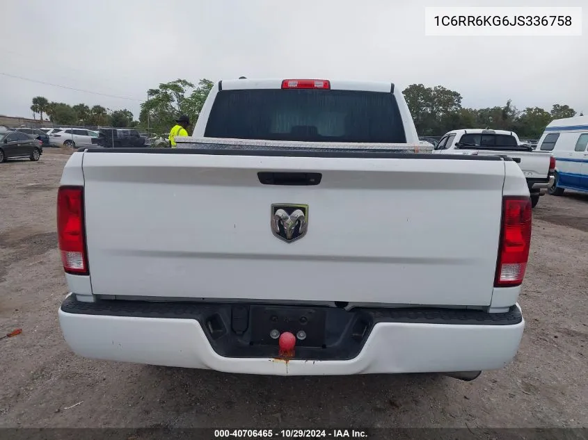 2018 Ram 1500 Express 4X2 5'7 Box VIN: 1C6RR6KG6JS336758 Lot: 40706465