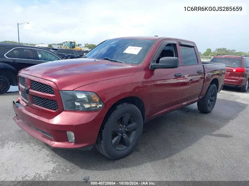 2018 Ram 1500 Express 4X2 5'7 Box VIN: 1C6RR6KG0JS285659 Lot: 40725854