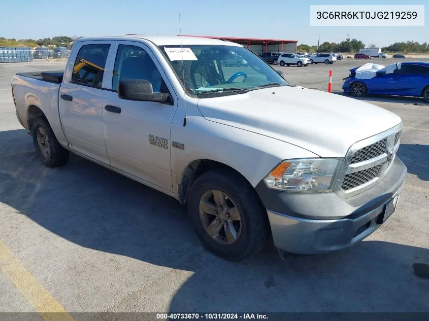 3C6RR6KT0JG219259 2018 Ram 1500 Tradesman 4X2 5'7 Box