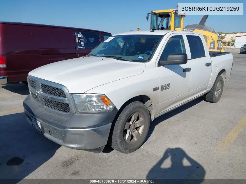 3C6RR6KT0JG219259 2018 Ram 1500 Tradesman 4X2 5'7 Box