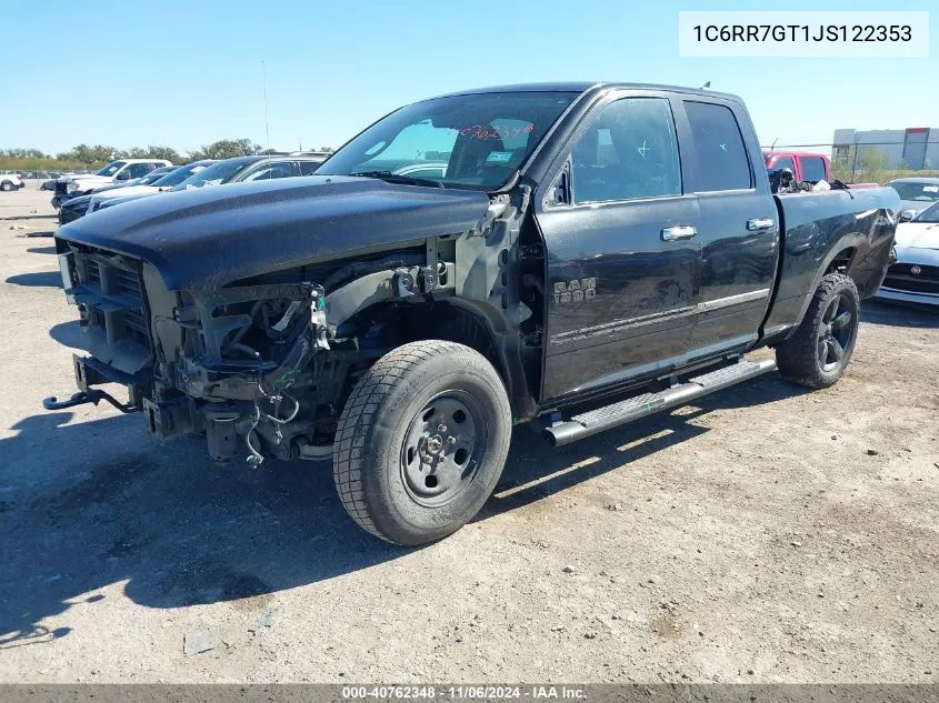 2018 Ram 1500 Harvest 4X4 6'4 Box VIN: 1C6RR7GT1JS122353 Lot: 40762348