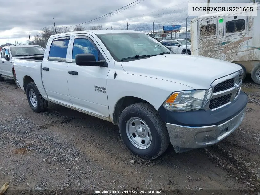 2018 Ram 1500 Tradesman 4X4 5'7 Box VIN: 1C6RR7KG8JS221665 Lot: 40870936