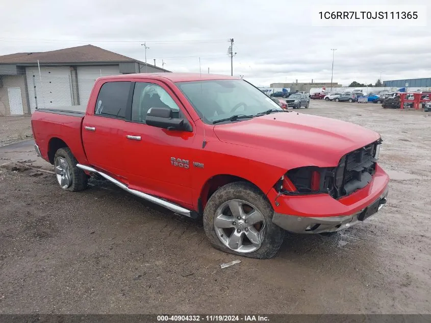 2018 Ram 1500 Big Horn VIN: 1C6RR7LT0JS111365 Lot: 40904332