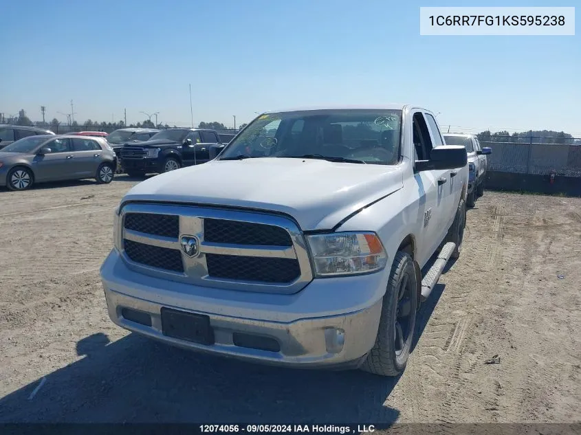 2019 Ram 1500 Classic Tradesman VIN: 1C6RR7FG1KS595238 Lot: 12074056