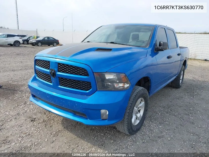 2019 Ram 1500 Classic Tradesman VIN: 1C6RR7KT3KS630770 Lot: 12096226