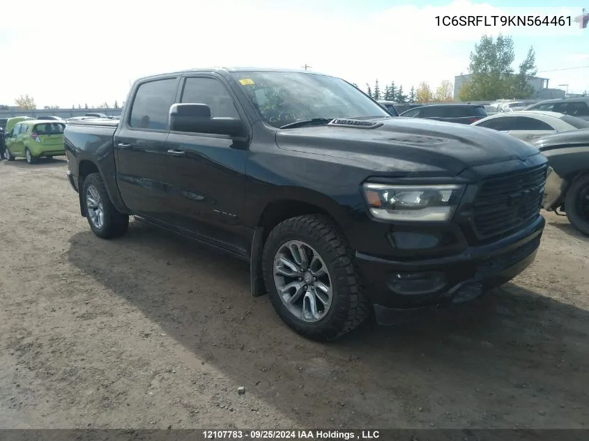 2019 Ram 1500 Rebel VIN: 1C6SRFLT9KN564461 Lot: 12107783