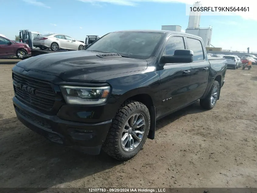 2019 Ram 1500 Rebel VIN: 1C6SRFLT9KN564461 Lot: 12107783