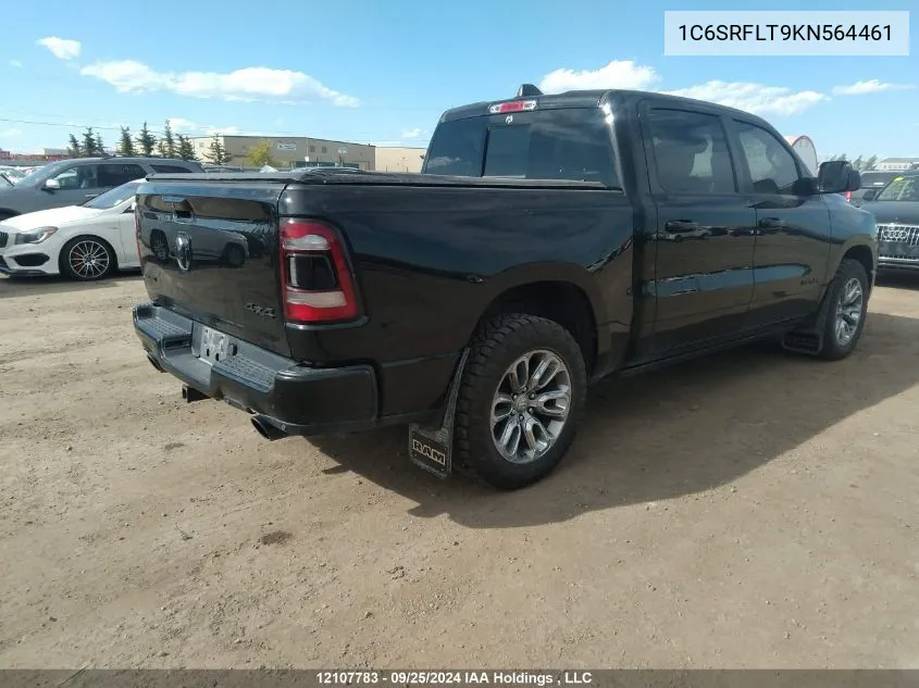 2019 Ram 1500 Rebel VIN: 1C6SRFLT9KN564461 Lot: 12107783