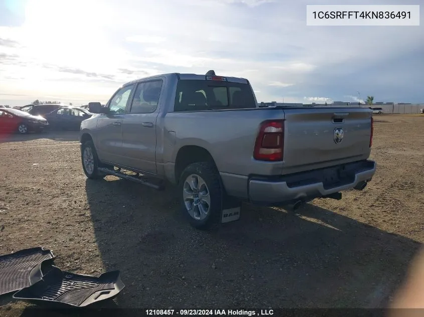 1C6SRFFT4KN836491 2019 Ram 1500 Big Horn/Lone Star