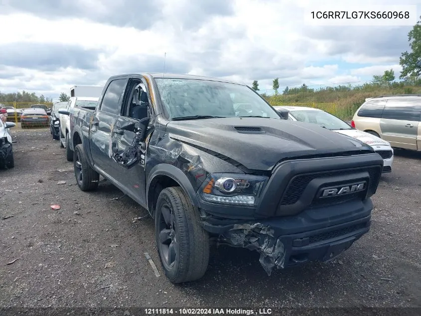 2019 Ram 1500 Classic Warlock VIN: 1C6RR7LG7KS660968 Lot: 12111814