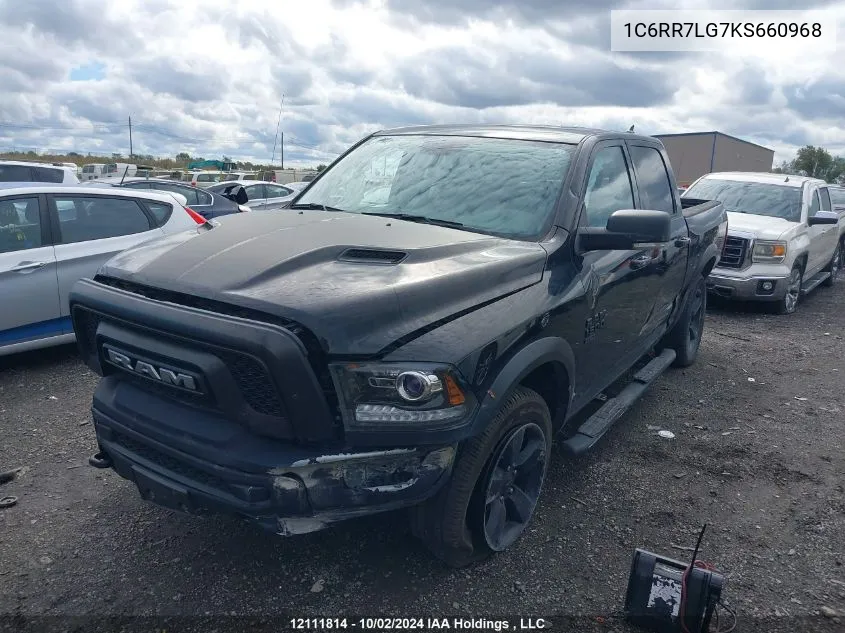 2019 Ram 1500 Classic Warlock VIN: 1C6RR7LG7KS660968 Lot: 12111814