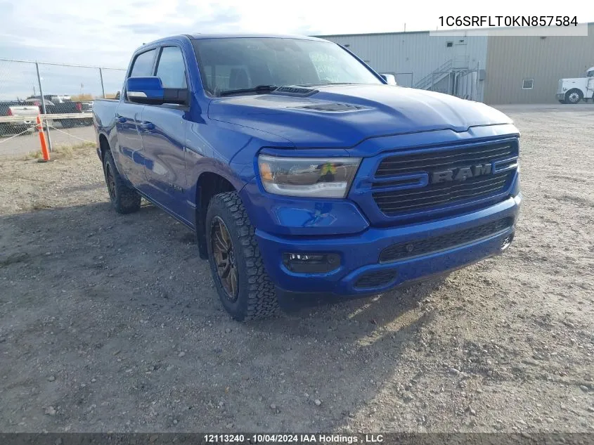 2019 Ram 1500 Rebel VIN: 1C6SRFLT0KN857584 Lot: 12113240