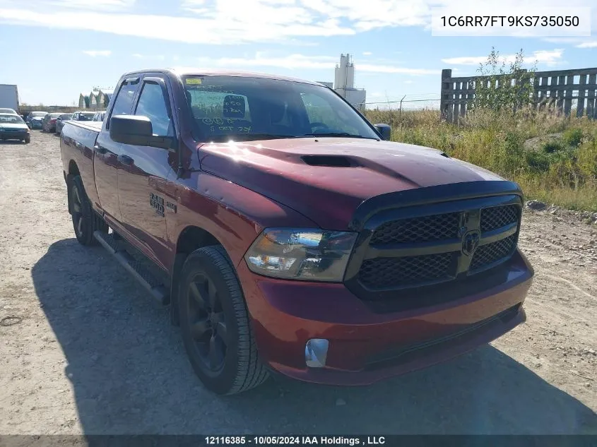 2019 Ram 1500 Classic St VIN: 1C6RR7FT9KS735050 Lot: 12116385