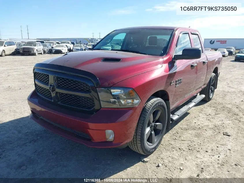 2019 Ram 1500 Classic St VIN: 1C6RR7FT9KS735050 Lot: 12116385